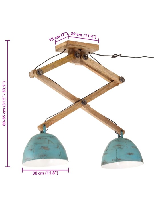 Sienas lampa, 25 w, bružāti zila, 29x18x85 cm, e27