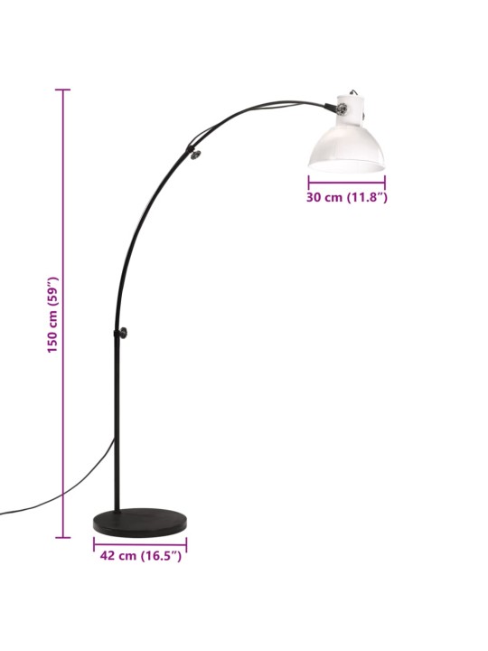 Grīdas lampa, 25 w, balta, 150 cm, e27