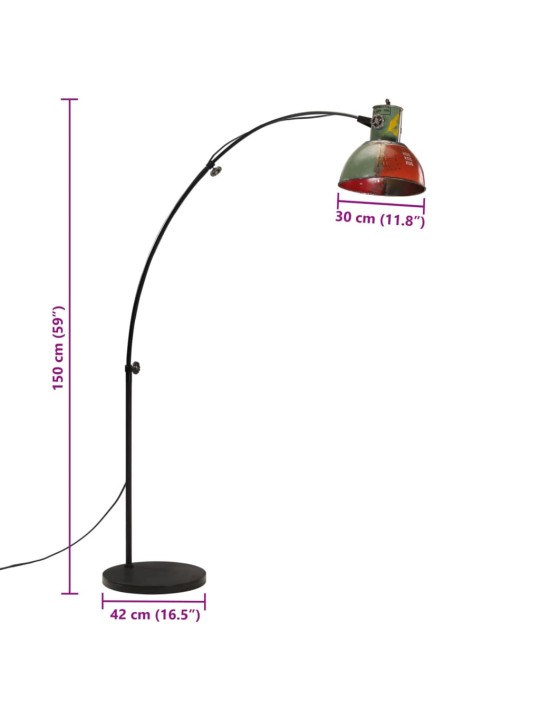 Grīdas lampa, 25 w, krāsaina, 150 cm, e27