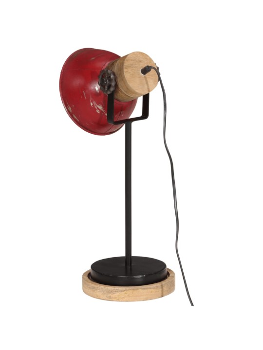 Galda lampa, 25 w, bružāti sarkana, 17x17x50 cm, e27