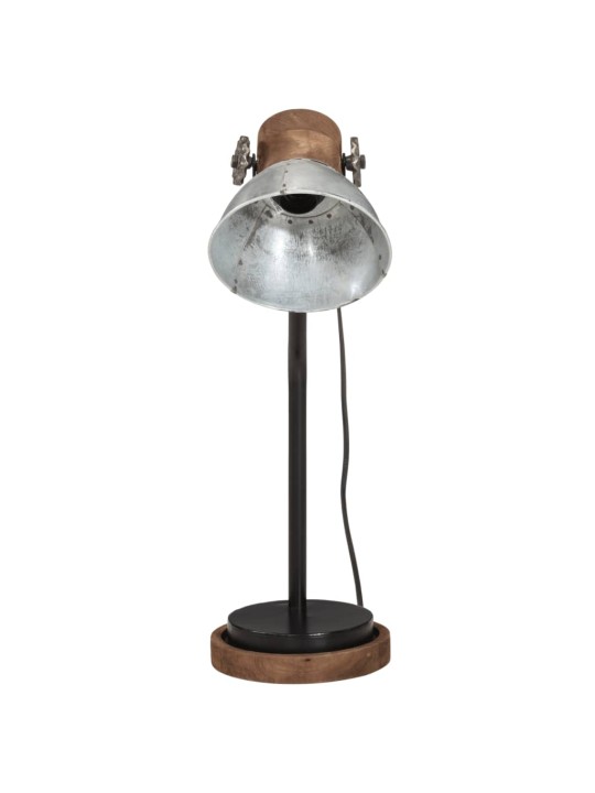 Galda lampa, vintāžas, sudraba krāsa, 25 w, 18x18x60 cm, e27