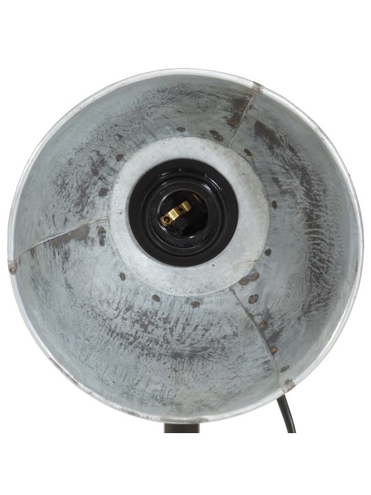 Galda lampa, vintāžas, sudraba krāsa, 25 w, 18x18x60 cm, e27