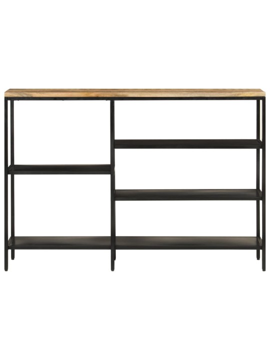 Konsoles galdiņš, 110x30x75 cm, neapstrādāts mango koks, dzelzs