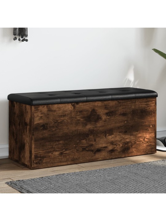 Uzglabāšanas sols, koka krāsa, 102x42x45 cm, inženierijas koks