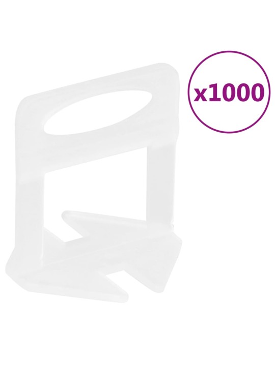 Flīžu izlīdzināšanas klipši, 1000 gab., 3 mm