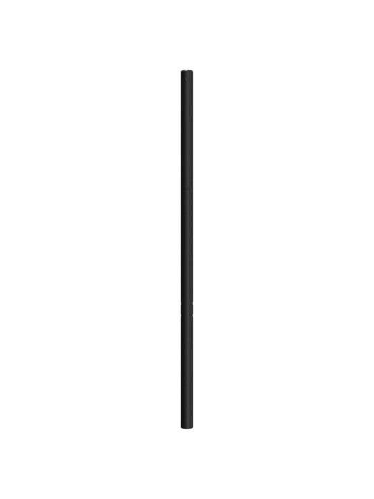 Gultas galvgalis, metāls, melns, 200 cm