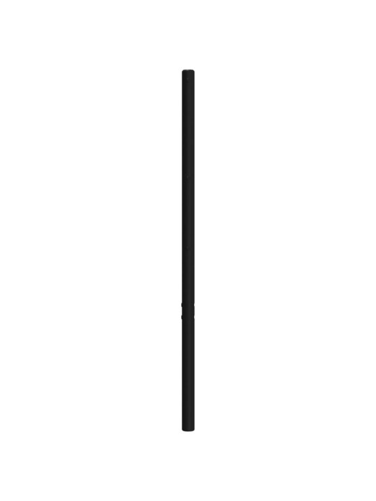 Gultas galvgalis, metāls, melns, 150 cm