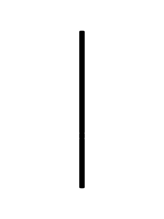 Gultas galvgalis, metāls, melns, 200 cm