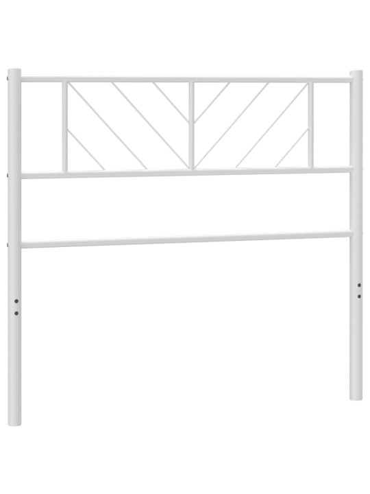 Gultas galvgalis, balts, 90 cm