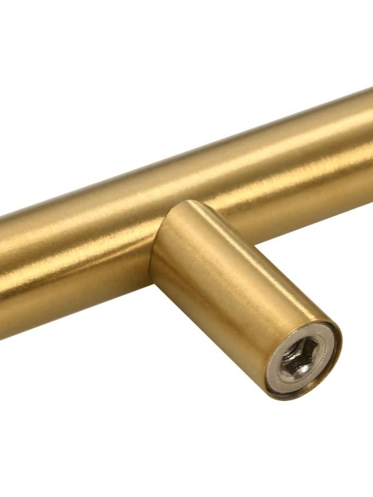 Skapja rokturi, 5 gab., zelta, 192 mm, nerūsējošais tērauds