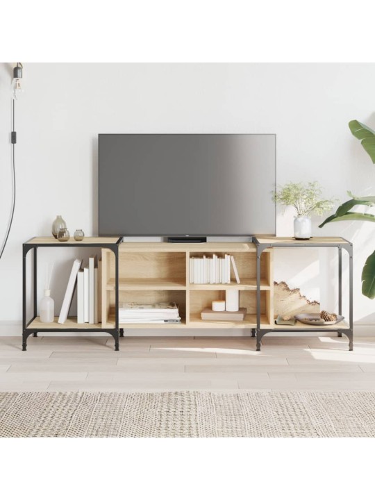 Tv skapītis, ozolkoka krāsa, 153x37x50 cm, inženierijas koks