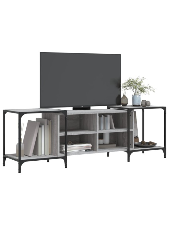 Tv skapītis, pelēka ozola krāsa, 153x37x50cm, inženierijas koks