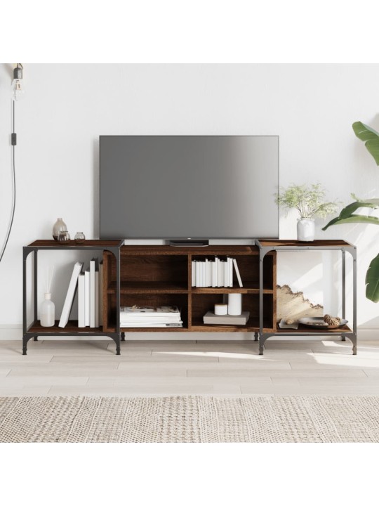 Tv skapītis, brūna ozolkoka, 153x37x50 cm, inženierijas koks
