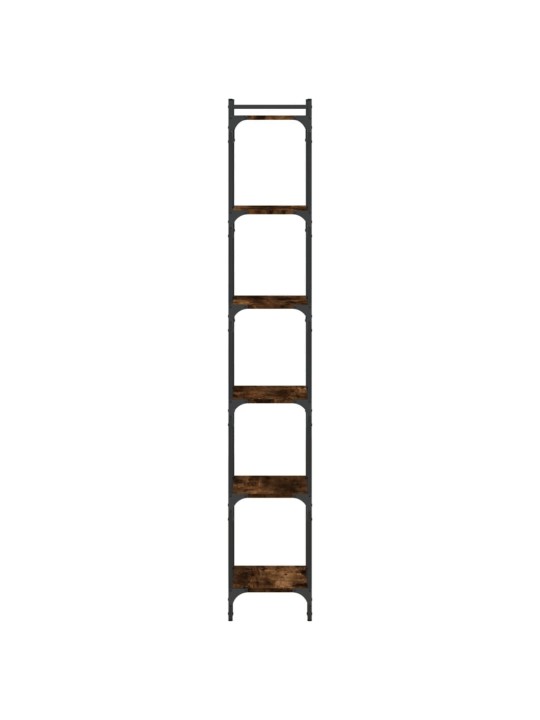 Grāmatu plaukts, 6 līmeņi, ozola krāsa, 40x30x188 cm, koks