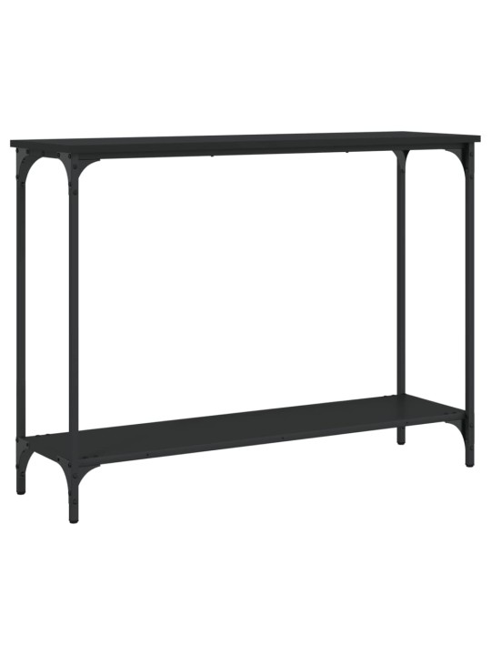 Konsoles galdiņš, melns, 101x30,5x75 cm, inženierijas koks