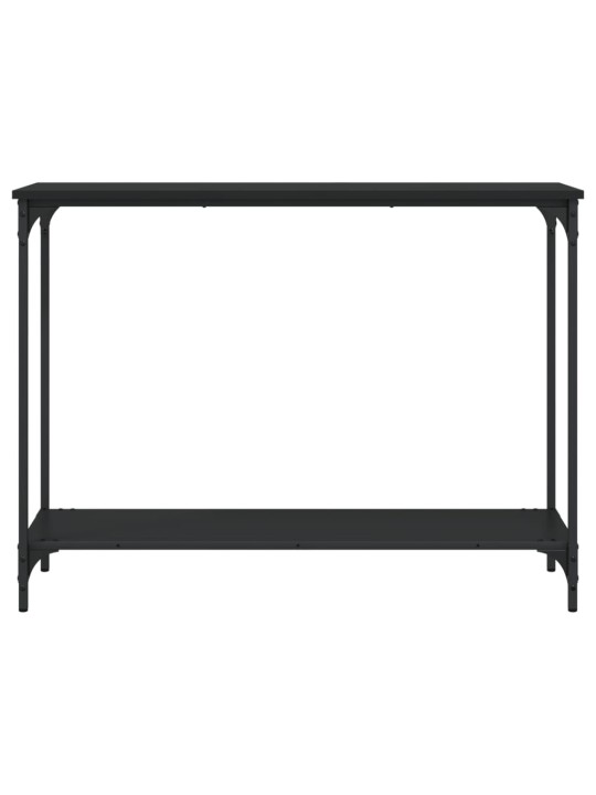 Konsoles galdiņš, melns, 101x30,5x75 cm, inženierijas koks
