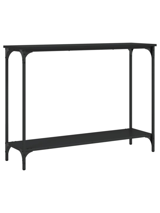 Konsoles galdiņš, melns, 101x30,5x75 cm, inženierijas koks
