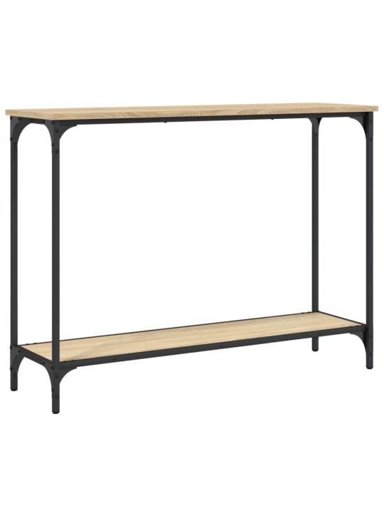 Konsoles galdiņš, koka krāsa, 101x30,5x75 cm, inženierijas koks