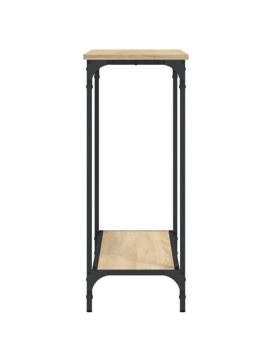 Konsoles galdiņš, koka krāsa, 101x30,5x75 cm, inženierijas koks