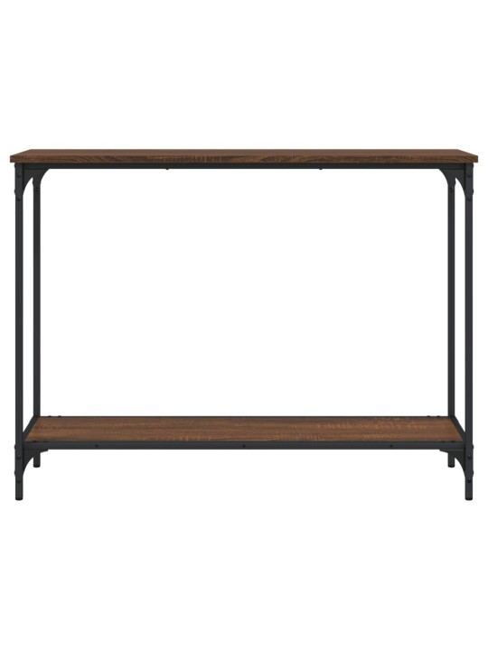 Konsoles galdiņš, brūna koka, 101x30,5x75 cm, inženierijas koks