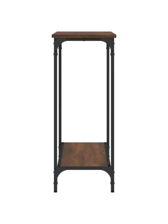 Konsoles galdiņš, brūna koka, 101x30,5x75 cm, inženierijas koks
