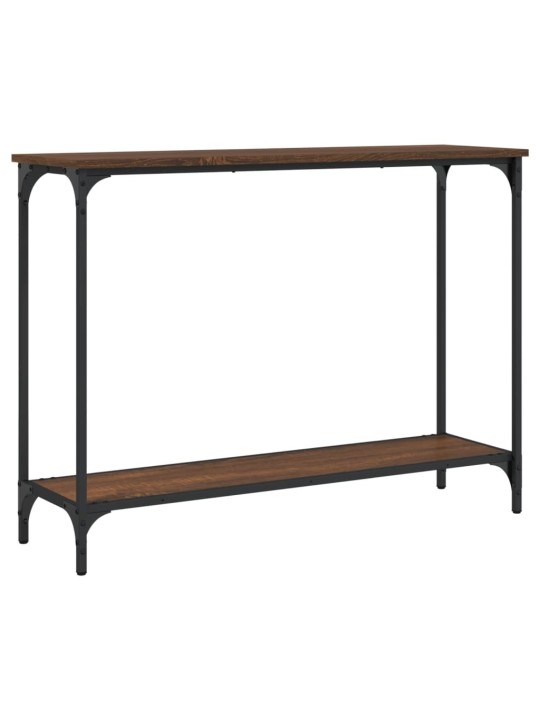 Konsoles galdiņš, brūna koka, 101x30,5x75 cm, inženierijas koks
