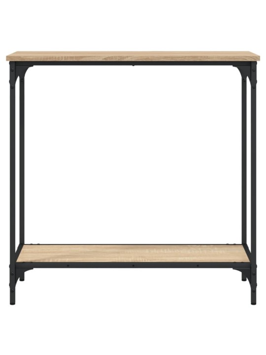 Konsoles galdiņš, koka krāsa, 75x30,5x75 cm, inženierijas koks