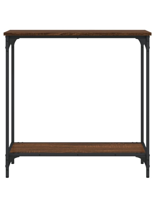 Konsoles galdiņš, brūna koka, 75x30,5x75 cm, inženierijas koks