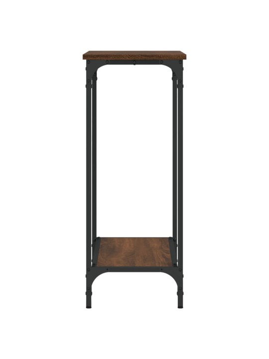 Konsoles galdiņš, brūna koka, 75x30,5x75 cm, inženierijas koks