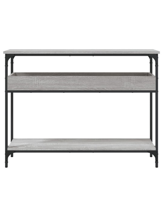 Konsoles galdiņš, pelēka ozola, 100x29x75 cm, inženierijas koks