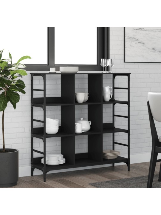 Kumode, melns, 102x32x103,5 cm, inženierijas koks