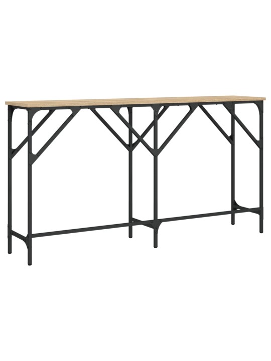 Konsoles galdiņš, koka krāsa, 140x29x75 cm, inženierijas koks