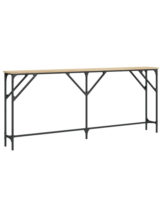 Konsoles galdiņš, koka krāsa, 180x23x75 cm, inženierijas koks