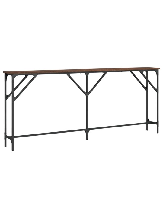 Konsoles galdiņš, brūns, 180x23x75 cm, inženierijas koks