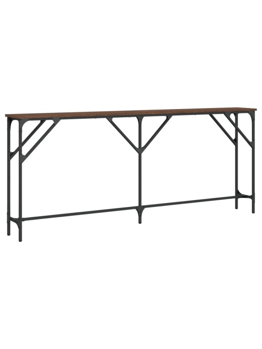 Konsoles galdiņš, brūns, 180x23x75 cm, inženierijas koks
