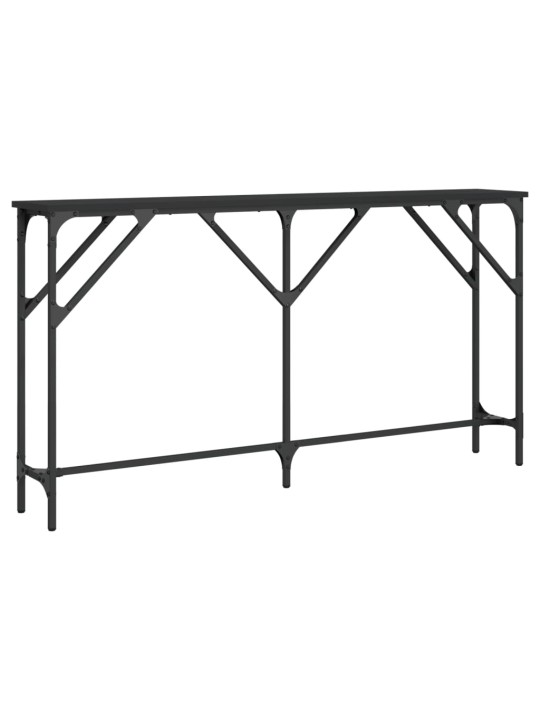 Konsoles galdiņš, melns, 140x23x75 cm, inženierijas koks