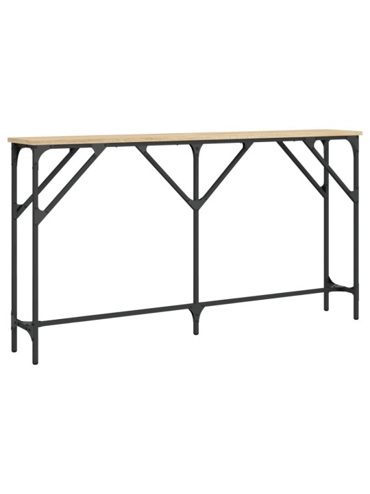Konsoles galdiņš, koka krāsa, 140x23x75 cm, inženierijas koks