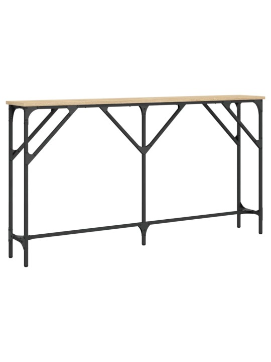 Konsoles galdiņš, koka krāsa, 140x23x75 cm, inženierijas koks