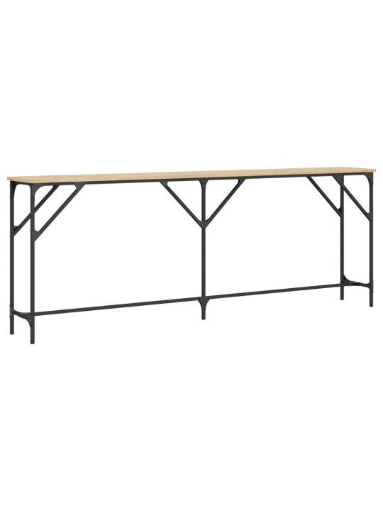 Konsoles galdiņš, koka krāsa, 200x29x75 cm, inženierijas koks