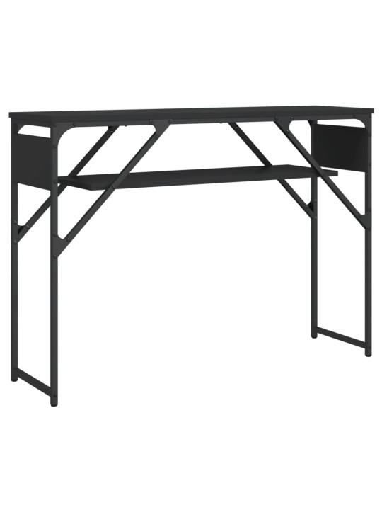Konsoles galdiņš, melns, 105x30x75 cm, inženierijas koks