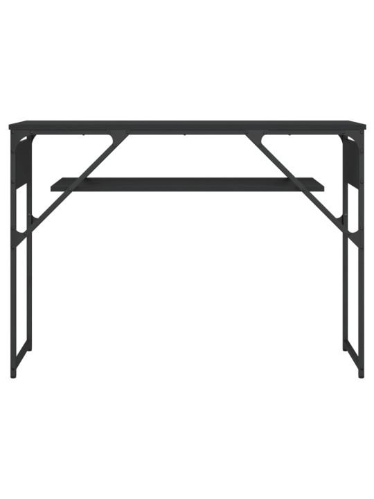 Konsoles galdiņš, melns, 105x30x75 cm, inženierijas koks