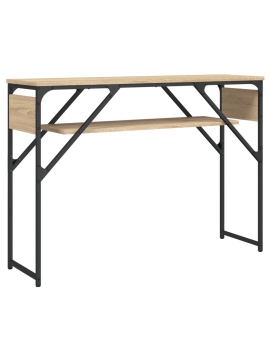 Konsoles galdiņš, koka krāsa, 105x30x75 cm, inženierijas koks