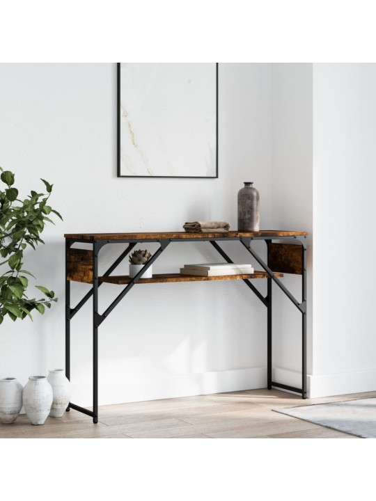 Konsoles galdiņš, koka krāsa, 105x30x75cm cm, inženierijas koks