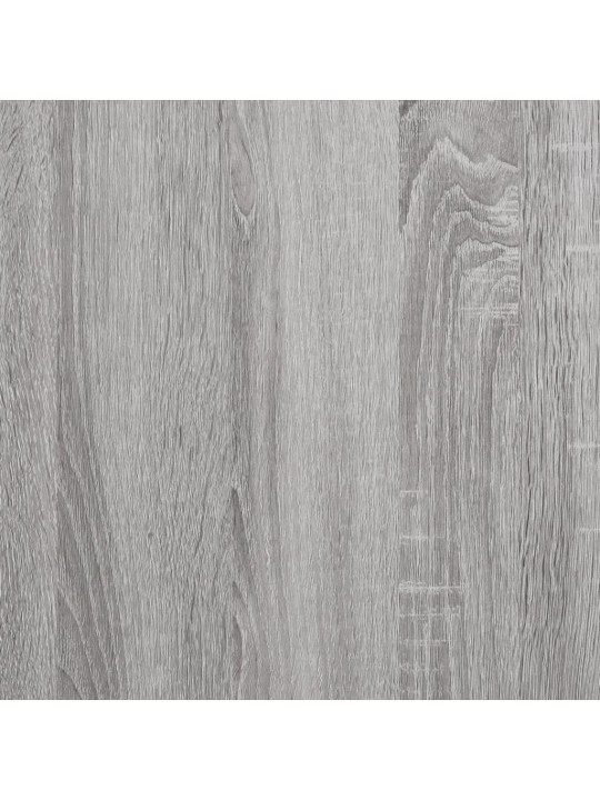 Drēbju pakaramais ar apavu plauktu, pelēka ozola, 100x40x184 cm