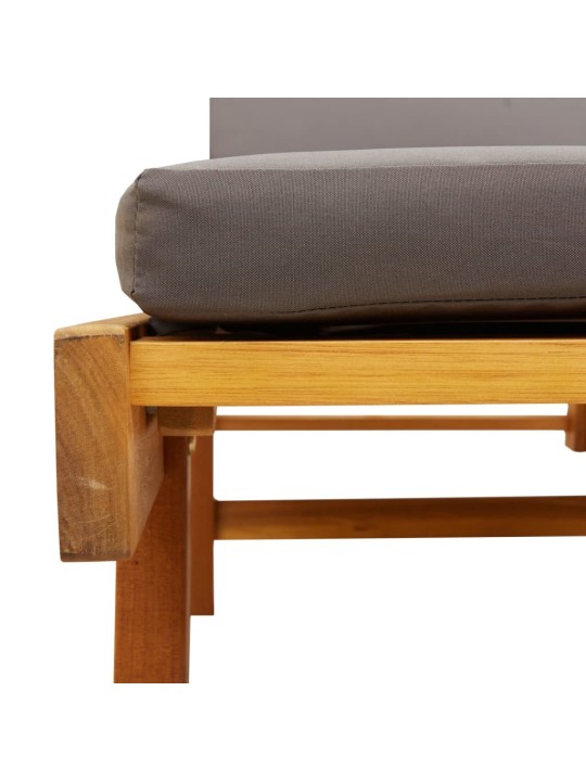 Sauļošanās zvilņi ar matraci, 2 gab., 200x68x83, akācijas koks