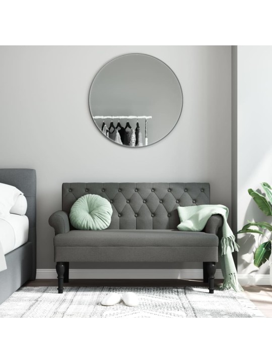 Sols ar atzveltni, tumši pelēks, 120x62x75,5 cm, audums