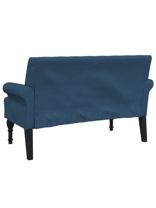 Sols ar atzveltni, zils, 120x62x75,5 cm, audums