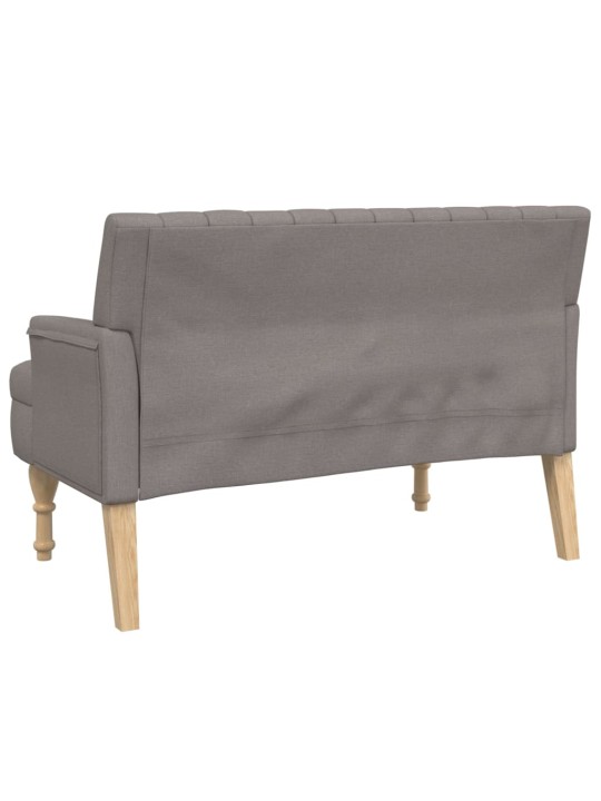 Sols ar spilveniem, 113x64,5x75,5 cm, pelēkbrūns audums