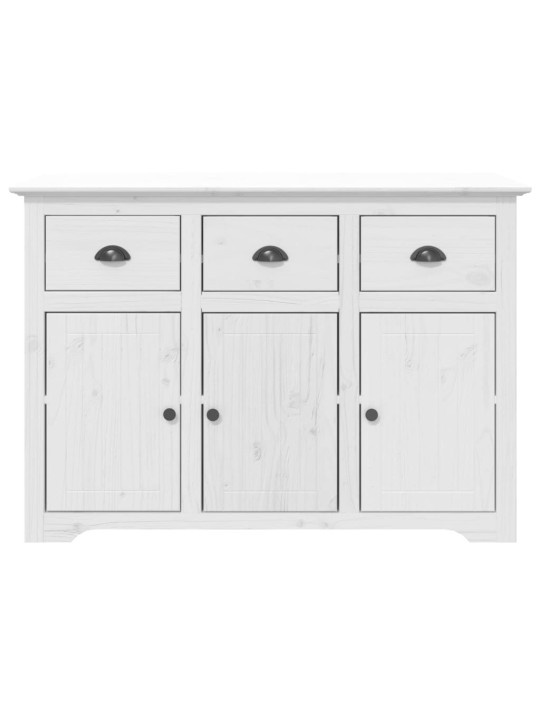 Augstais skapis bodo, 115,5x43x200,5 cm, priedes koks, balts