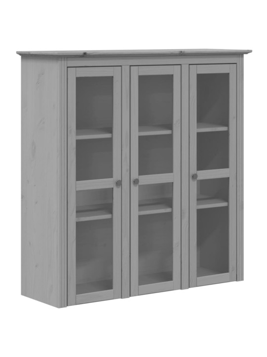 Augstais skapis bodo, 115,5x43x200,5 cm, priede, pelēks